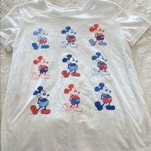 Women's White Mickey Mouse Graphic Tee
